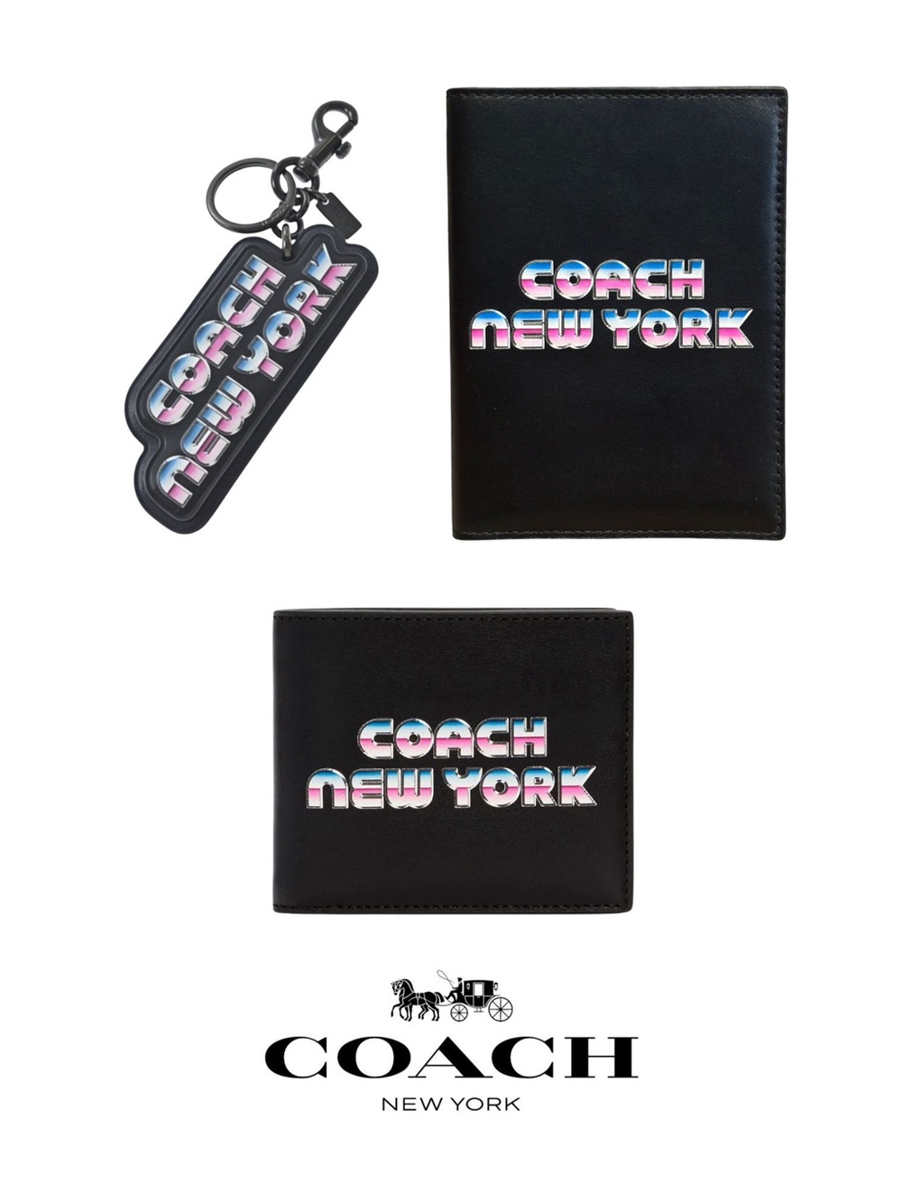 Coach NYC “80s Style” Logo Accessory Bundle - Rare